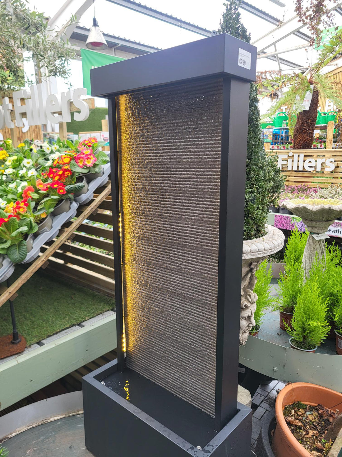 LED Rippled Water Feature