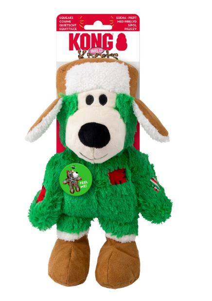 KONG Holiday Wild Knots Bear Assorted - Medium / Large