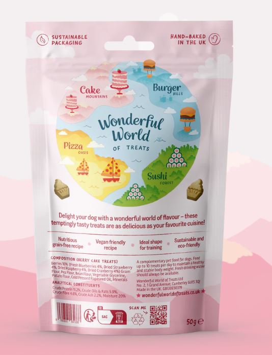 Wonderful World Desserts Berry Cake Treats 50g