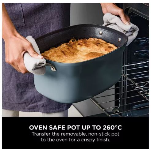 NINJA Food Cooker 8-in-1 Slow Cooker 8L - Sea Salt Grey