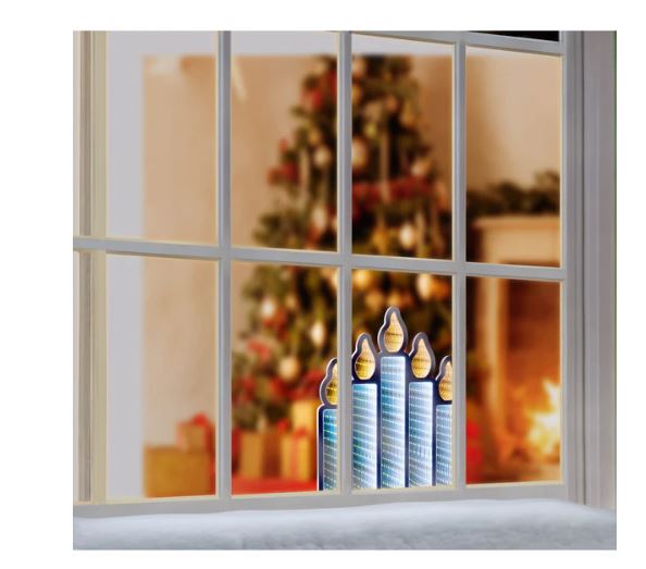 40cm Standing Candlebridge with Flickering Flame