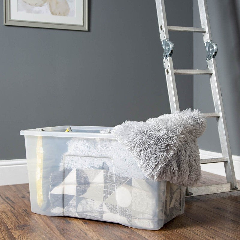 Wham 110 Ltr Crystal Clear Box & Lid