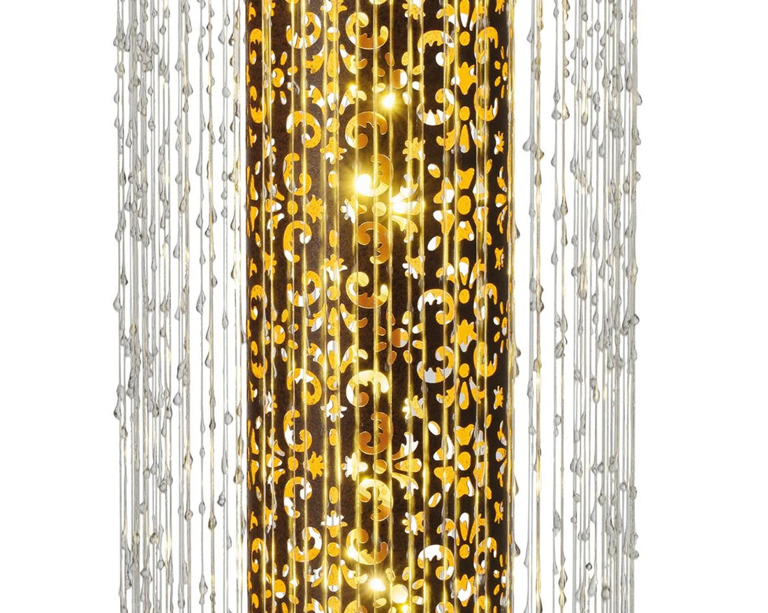 Rustic Cylindrical LED Water Feature