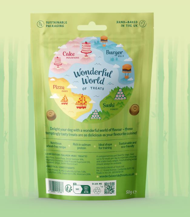 Wonderful World Sushi Salmon Maki Treats 50g