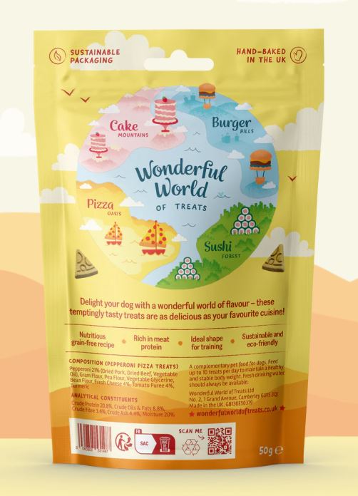 Wonderful World Pizza Pepperoni Treats 50g