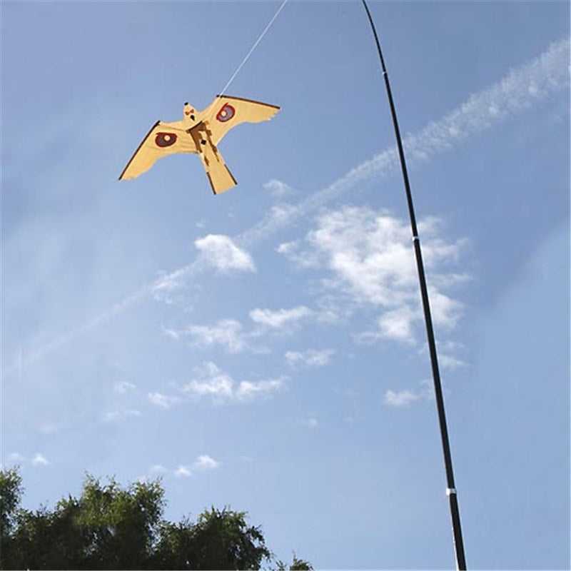 Bird Scaring Hawk & Terror Kite Kit + Pole