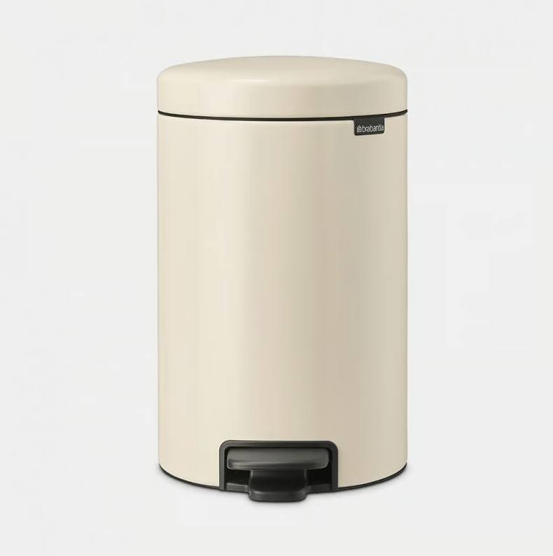 Brabantia New lcon Pedal Bin Soft Beige -12L