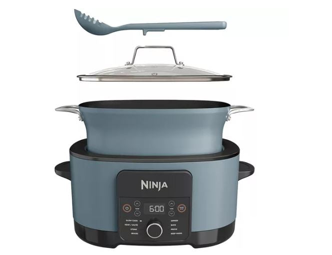 NINJA Food Cooker 8-in-1 Slow Cooker 8L - Sea Salt Grey
