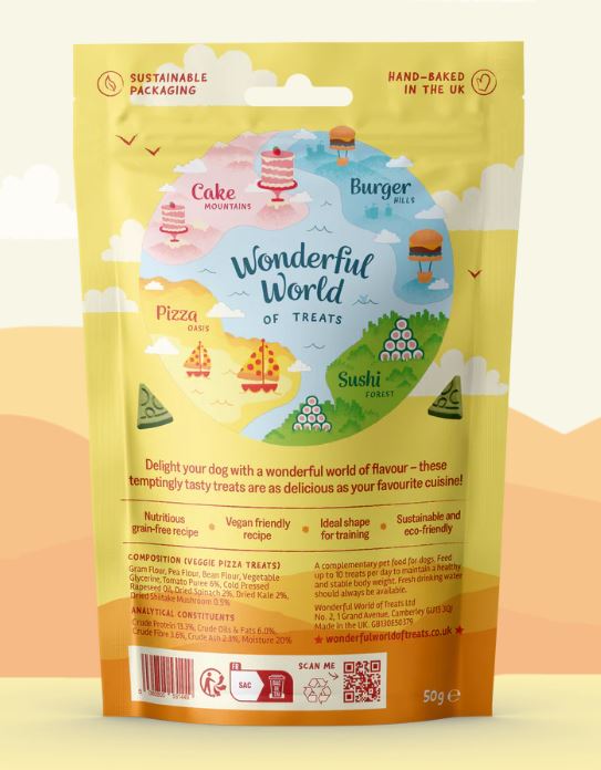 Wonderful World Pizza Veggie Treats 50g