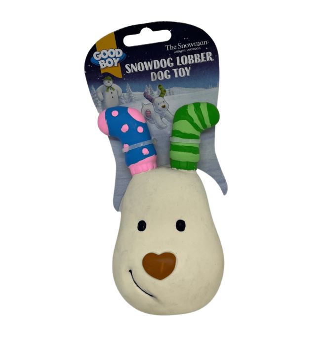 Good Boy SNOWDOG Lobber Latex Christmas Dog Toy