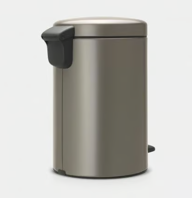 Brabantia Newlcon Pedal Bin Platinum -12L