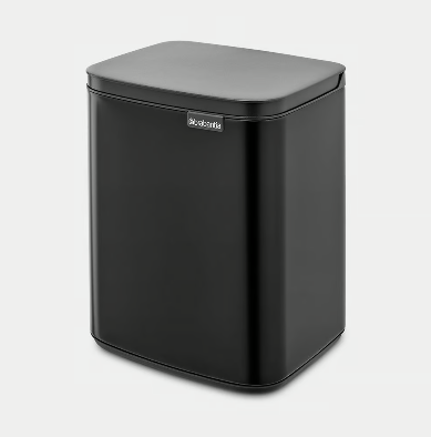 Brabantia Bo Waste Bin Matt Black -7L