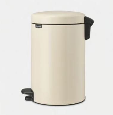 Brabantia New lcon Pedal Bin Soft Beige -12L