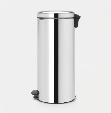 Brabantia New lcon Pedal Bin Brilliant Steel - 30L