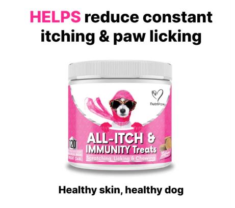 NutriPaw All-Itch & Immunity Treats 120 Chews