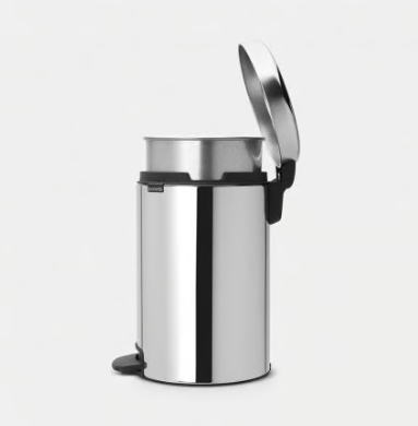 Brabantia New lcon Pedal Bin Brilliant Steel -12L