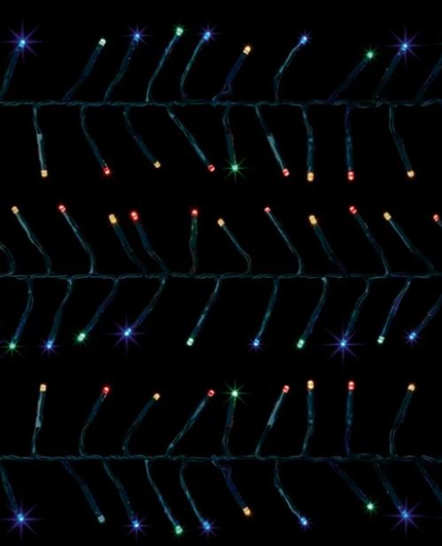 Premier 5000 Multi-Action LED Cluster Christmas Lights - Multi-Coloured