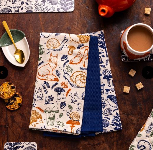 Price & Kensington Woodland Set of 3 Tea Towels