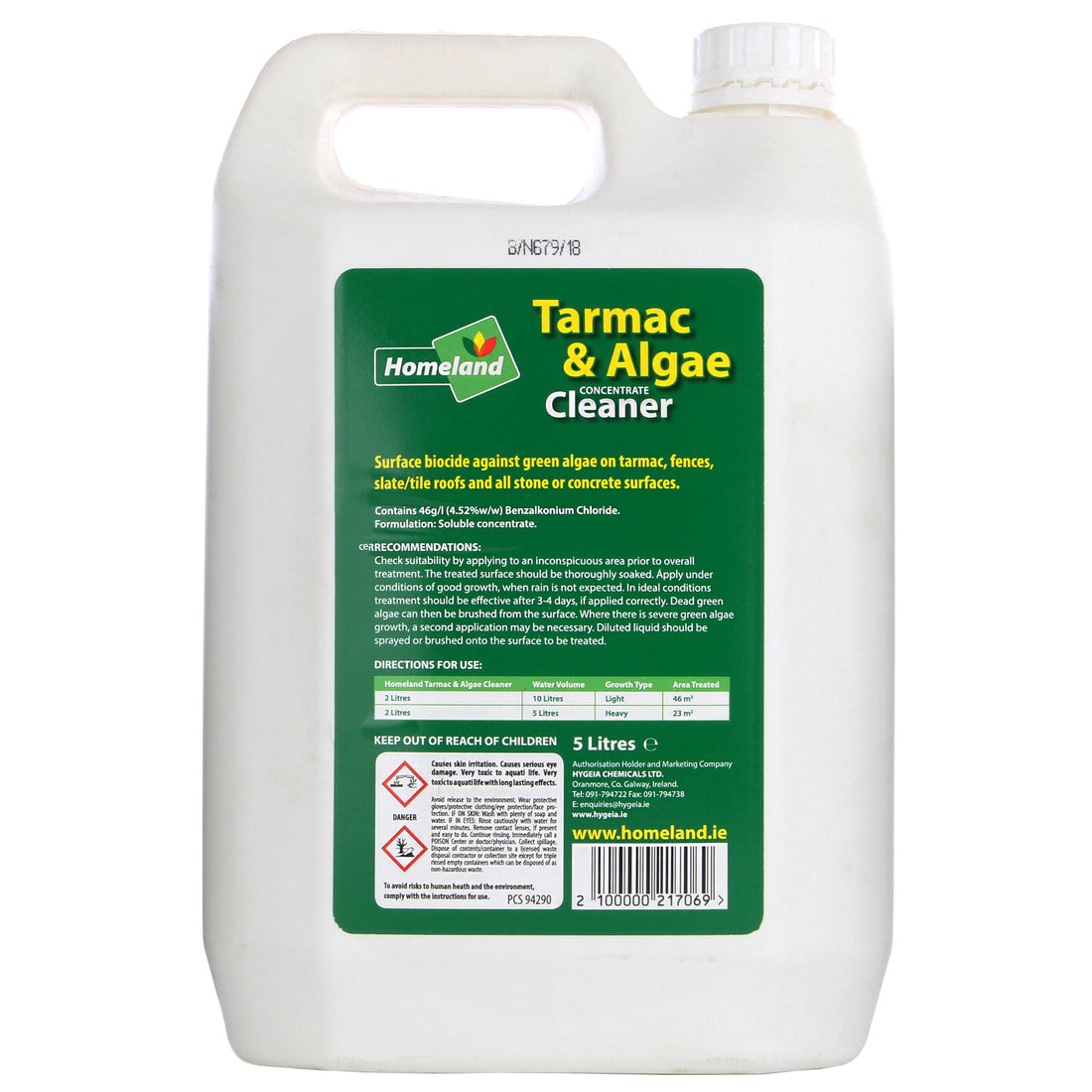 Homeland Tarmac & Algae Concentrate Cleaner