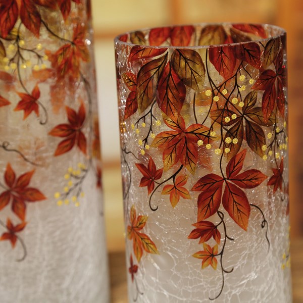 Autumnal Floral Vase 25cm
