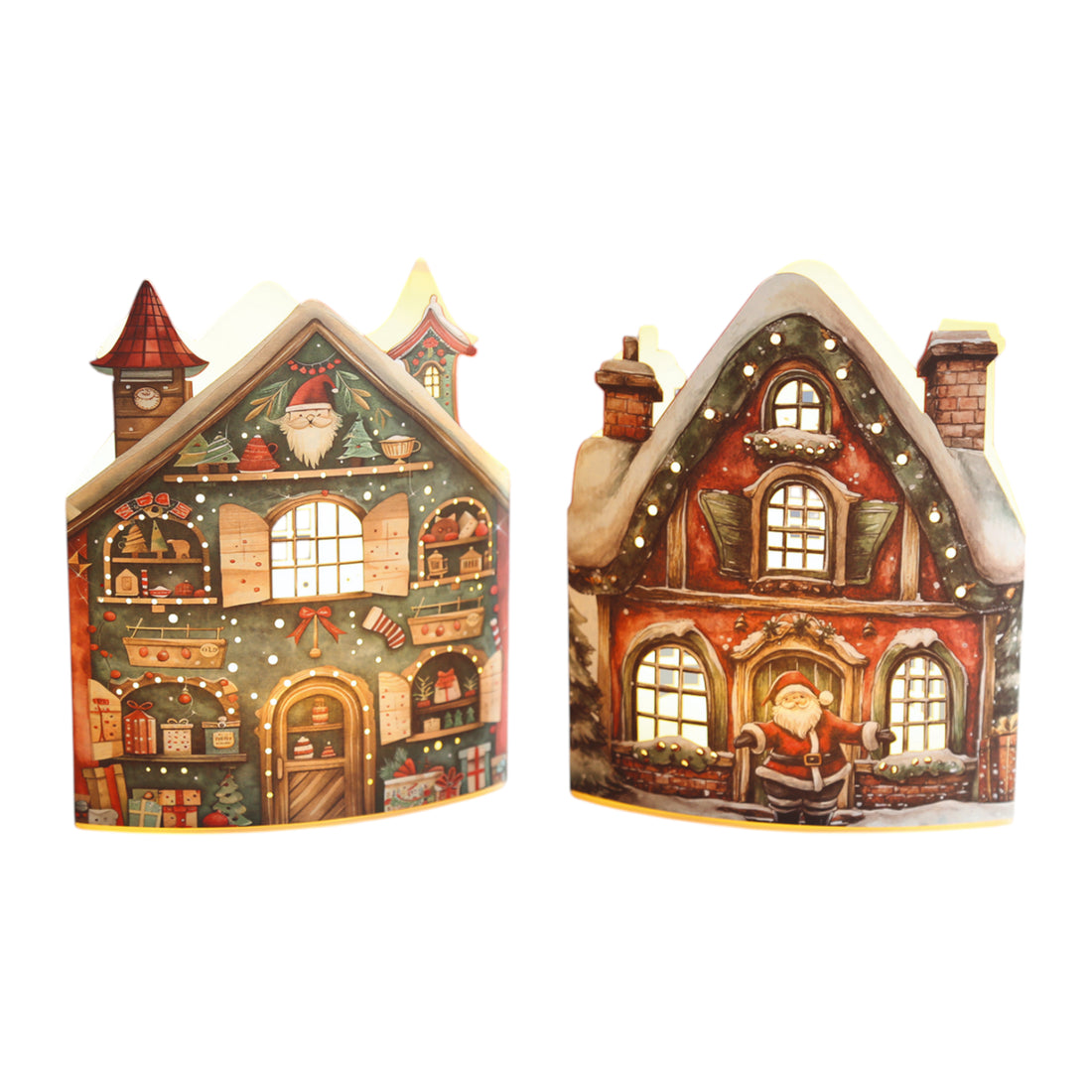 LED House 13x16cm 2 Assorted