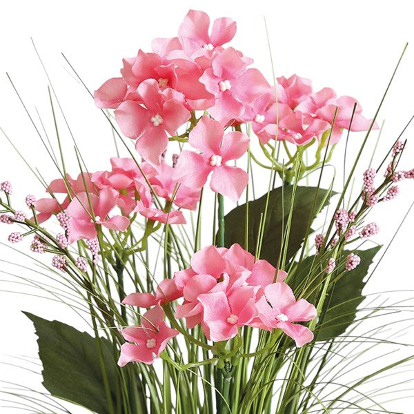 Pink Hyacinth Grass Floral Bundle 65cm