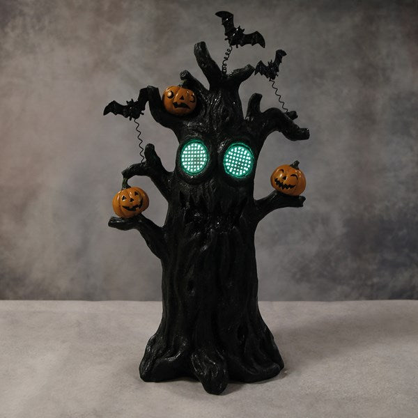 LED Pumpkin Scary Tree 24x43cm