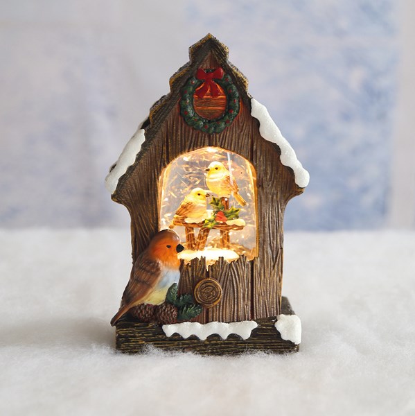 LED Robin House Spinner 16.5cm