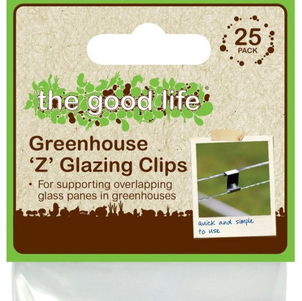 Greenhouse Z Glazing Clips (25&