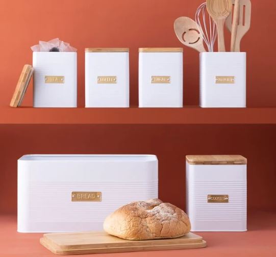 Typhoon Otto Square White Coffee Storage