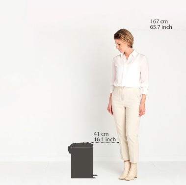 Brabantia Newclon Pedal Bin Matt Black -12L