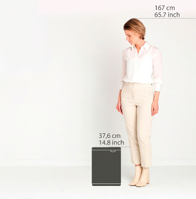 Brabantia Bo Waste Bin White -12L