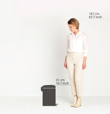 Brabantia New lcon Pedal Bin Brilliant Steel -12L