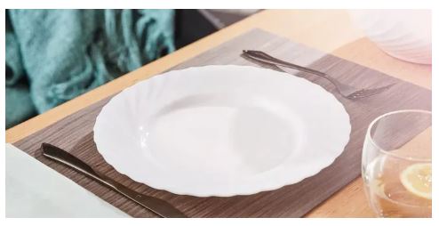 White Dinner Plate 10.5" - Trianon - Luminarc