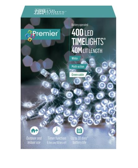 400 Led Timelights - White