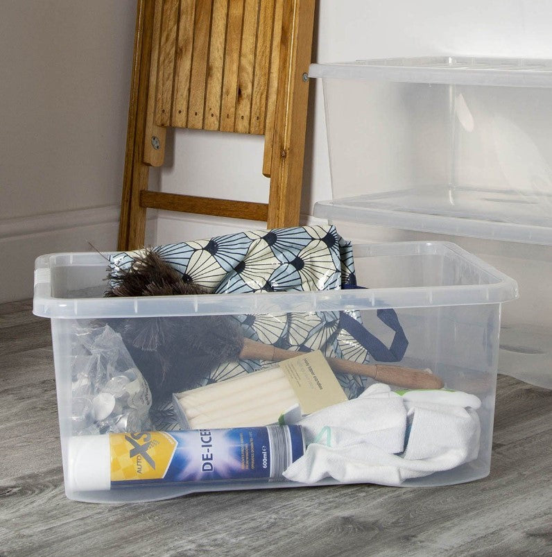 Wham 45 L Crystal Clear Box & Lid