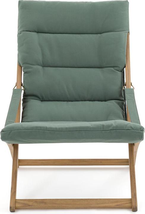Acacia Wooden Folding Lounge Chair with Cushion