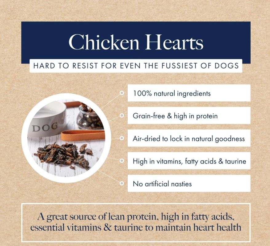 Hollings Chicken Hearts 60g