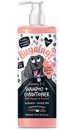 Bugalugs 2 In 1 Papaya & Coconut Shampoo 500ml