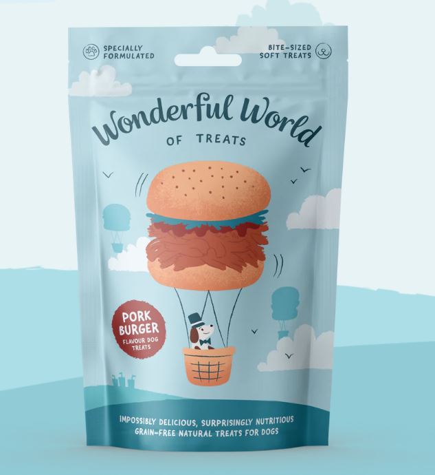 Wonderful World Pork Burgers Treats 50g