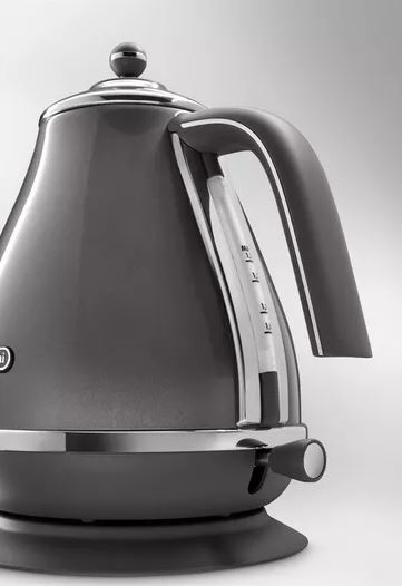 Delonghi Metalics 1.7L 3KW Kettle Grey