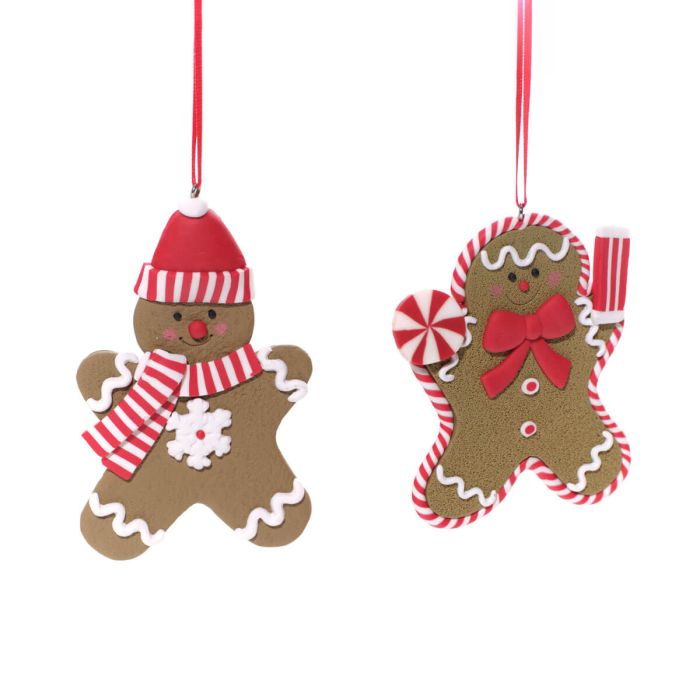 Polymer Clay Gingerbread Hanger Assorted