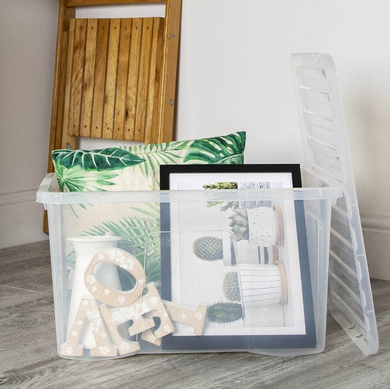 Wham 60l Crystal Clear Box & Lid