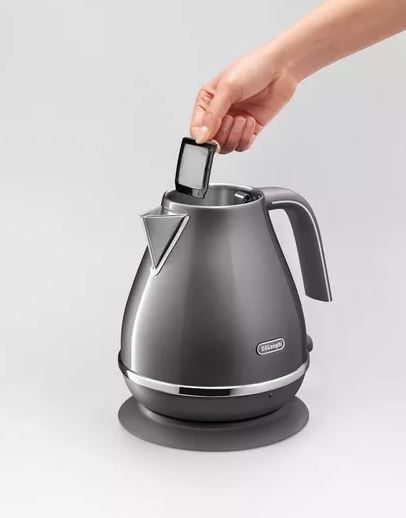 Delonghi Metalics 1.7L 3KW Kettle Grey