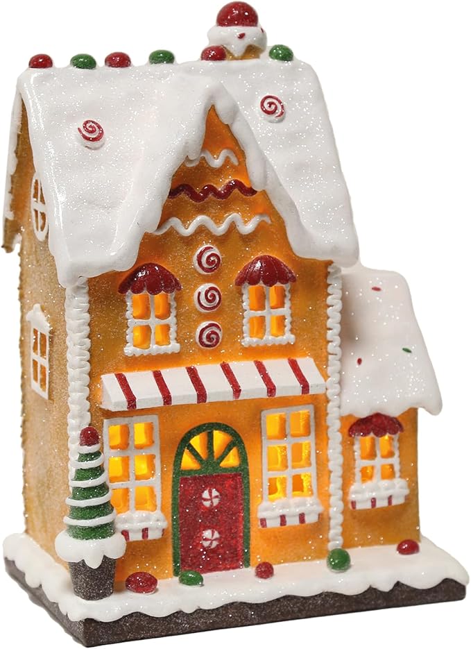 LED Gingerbread House 25cm