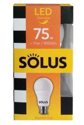 Solus 75w = 11w Bc A55 Smd Non Dimm Led