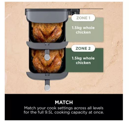 NINJA Double Stack XL 9.5L Air Fryer SL400UK