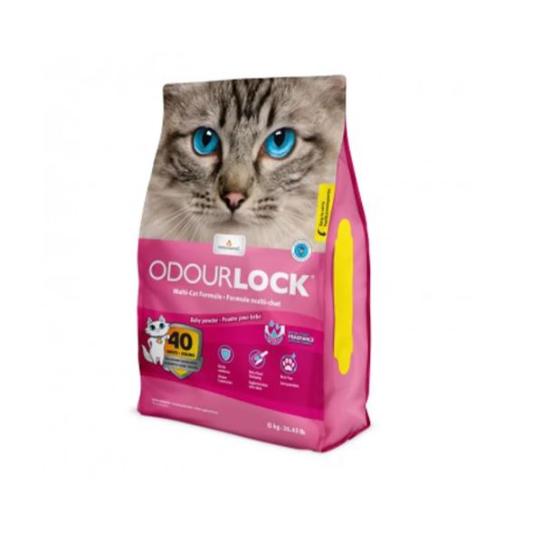 Odourlock Cat Litter - Baby Powder 6kg