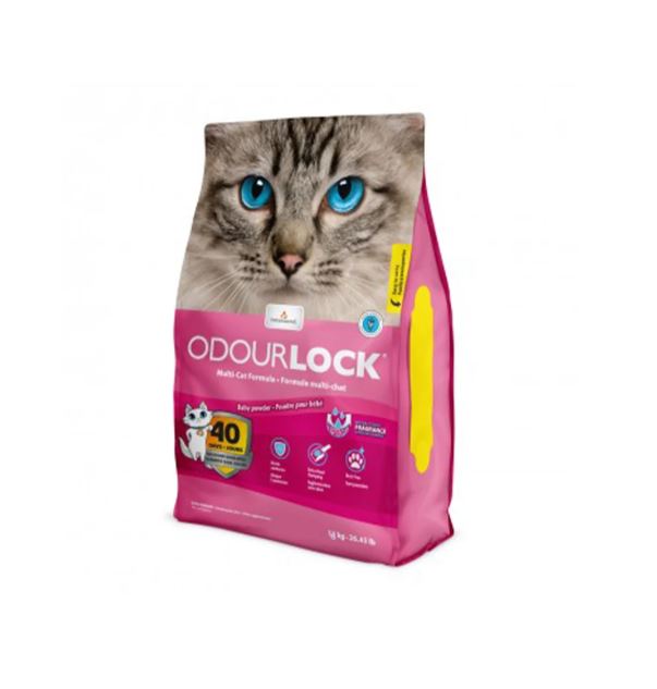 Odourlock Cat Litter - Baby Powder 12kg