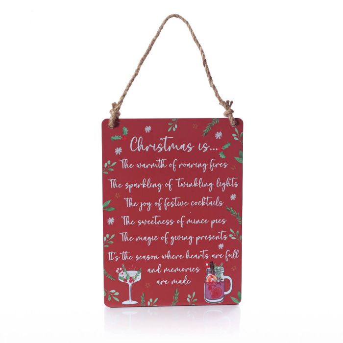 "Christmas Is" Hanging Plaque